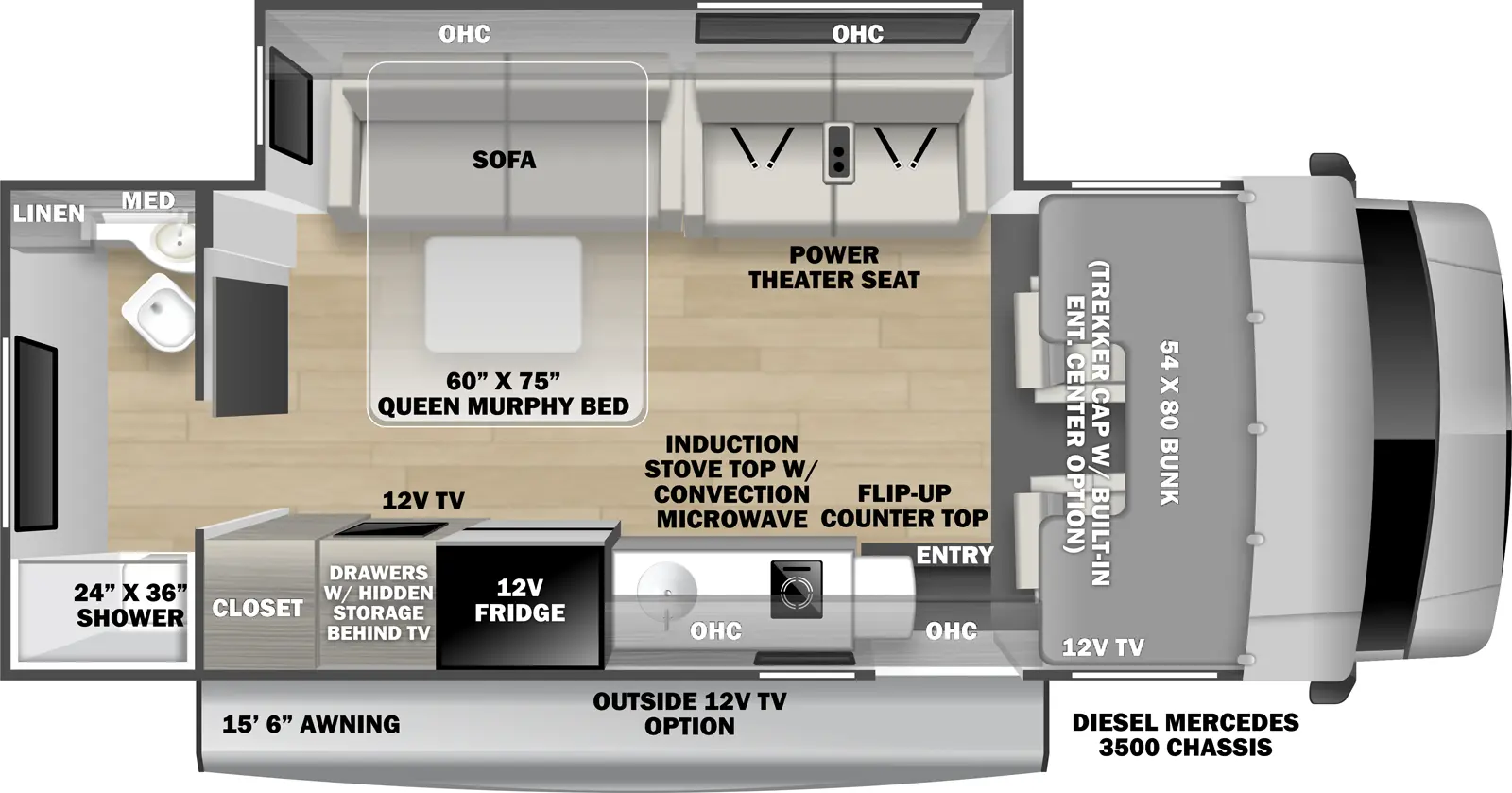 Sunseeker 2400T Floorplan